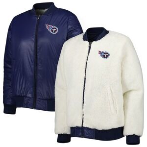 G-III Carl Banks x NFL Tennessee Titans Reversible Jacket Womens XXL Sherpa NEW